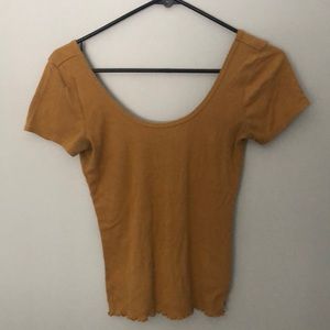 Mustard Yellow Hollister T-shirt